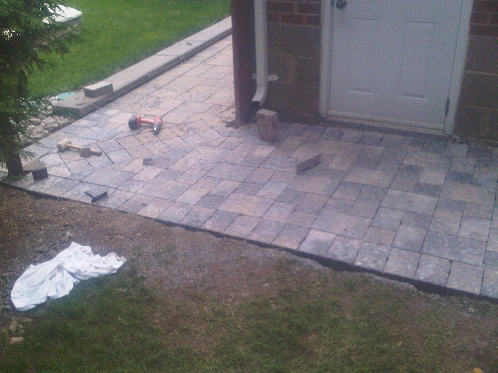 Stone Patio After